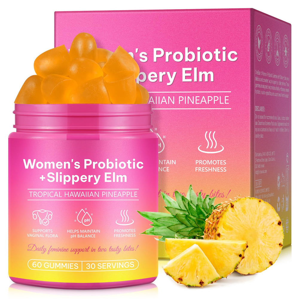 PH Balance for Women Gummies bottle label with pineapple flavor
