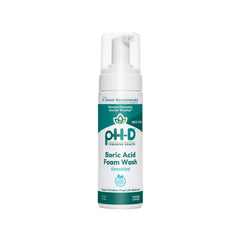 pH-D Boric Acid Foam Wash bottle for gentle daily cleansing