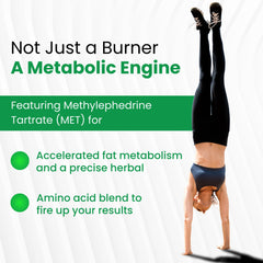Fitness and metabolism boost concept with supplements