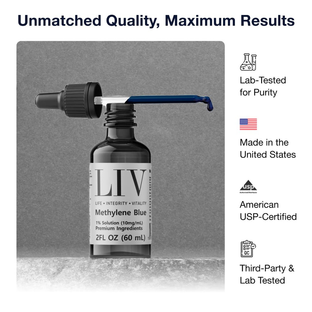 Pharmaceutical-grade Methylene Blue label