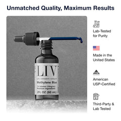 Pharmaceutical-grade Methylene Blue label