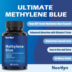 Pharmaceutical-grade methylene blue bottle label