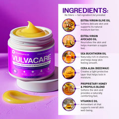 Pharmapulse ingredient safety label highlights hormone-free, fragrance-free formulation.