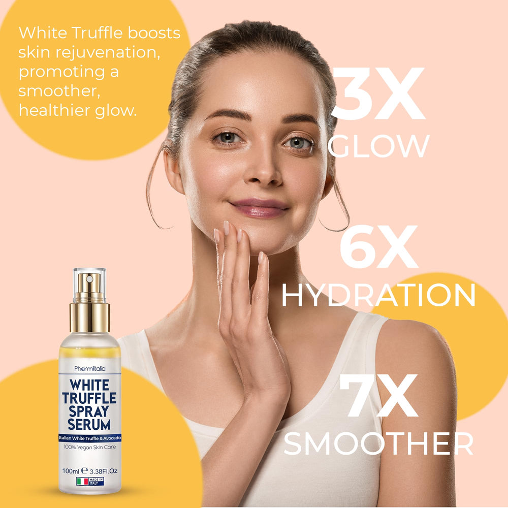 Pharmlitalia hydration mist packaging features a sleek vegan-friendly design.
