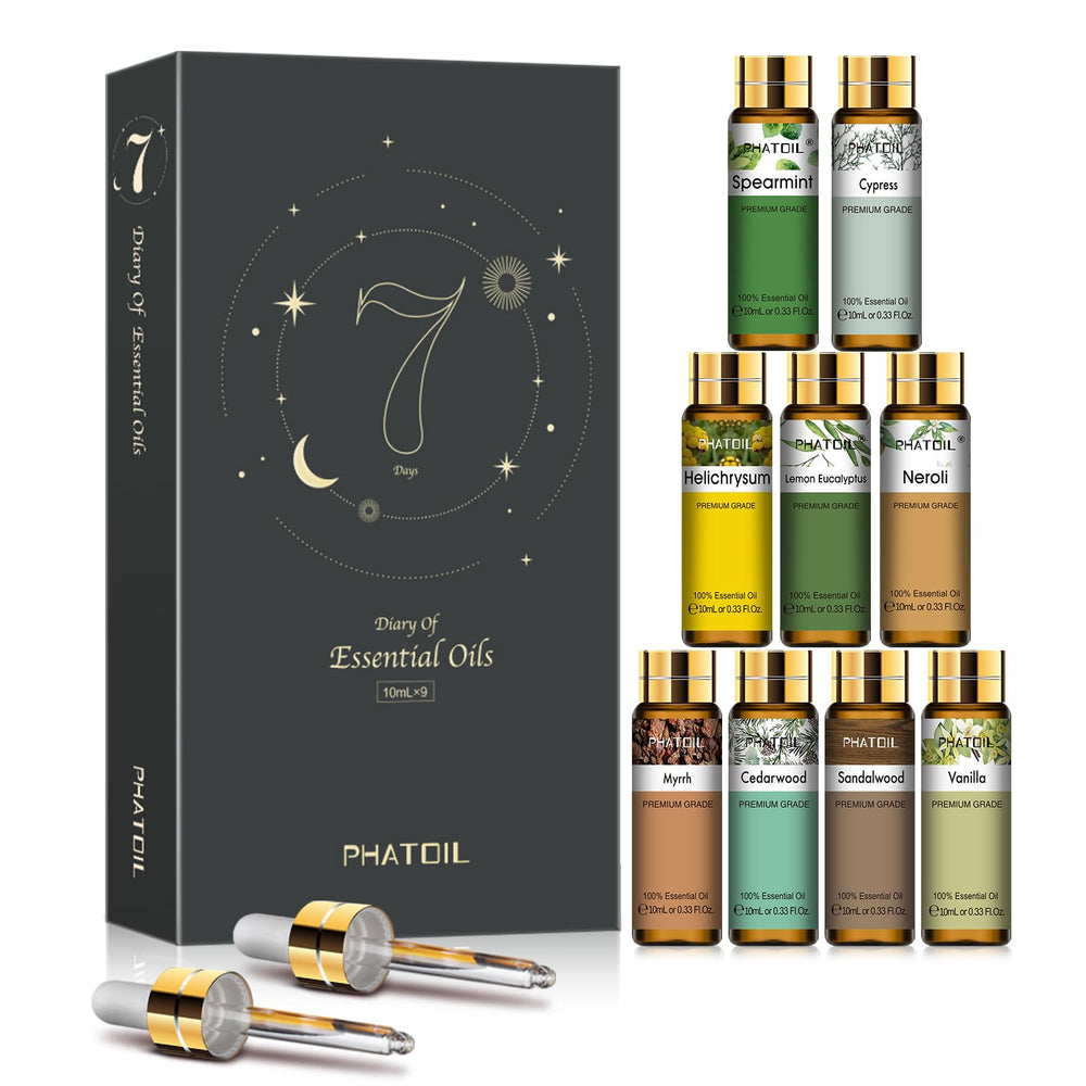PHATOIL 9-piece essential oil set packaging