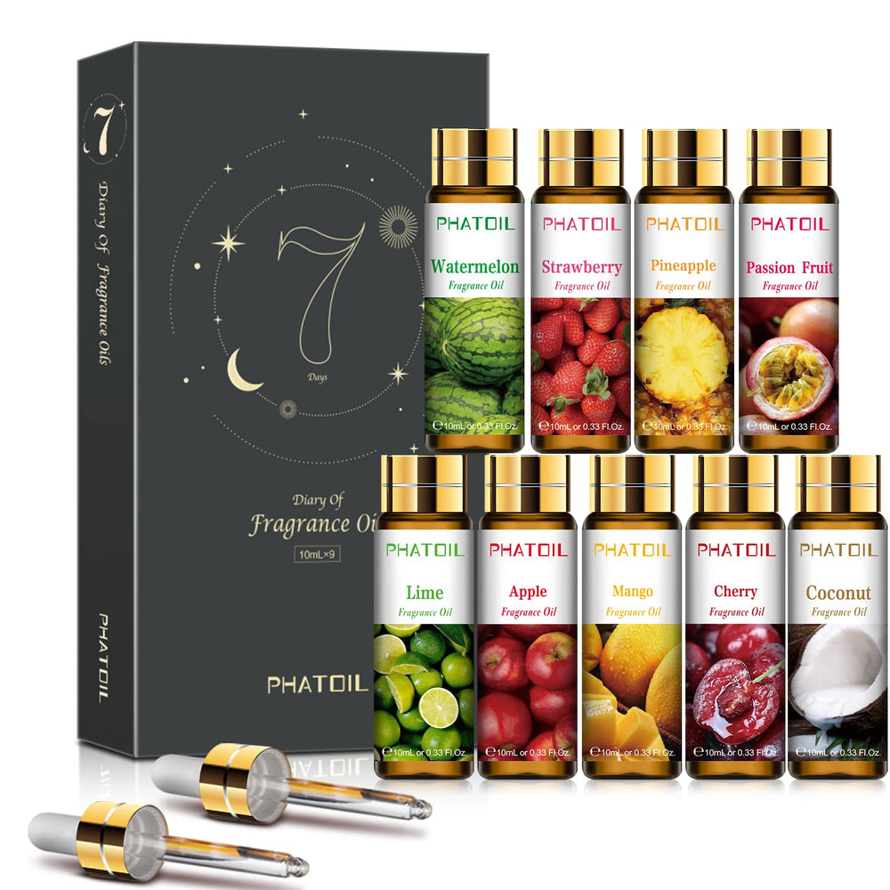 PHATOIL 9-piece Fruity Essential Oils Gift Set packaging