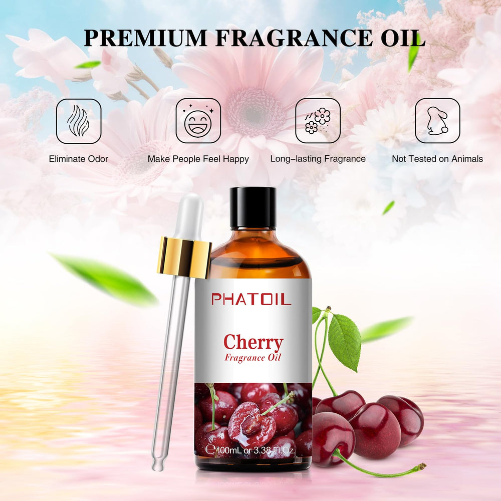 Cherry fragrance oil being used in a diffuser
