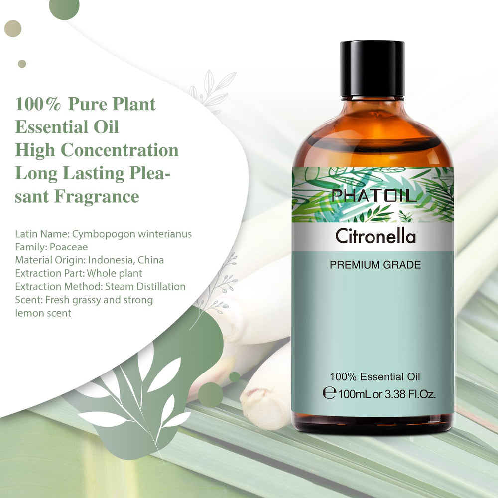 Citronella essential oil with built-in dropper