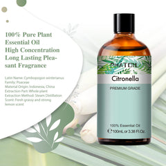Citronella essential oil with built-in dropper