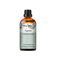 PHATOIL Cypress Essential Oil bottle with dropper