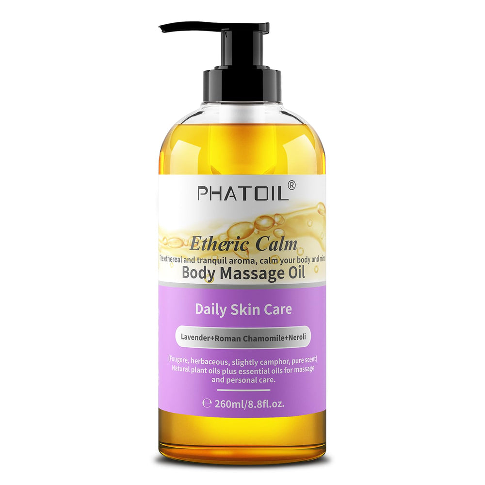 PHATOIL Etheric Calm Body Massage Oil 260ml bottle with pump
