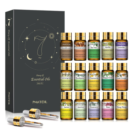 PHATOIL 15x5ml essential oils gift set packaging