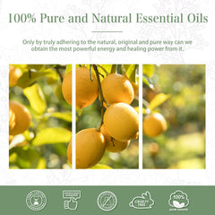 Close-up of PHATOIL Lemon Essential Oil amber bottle