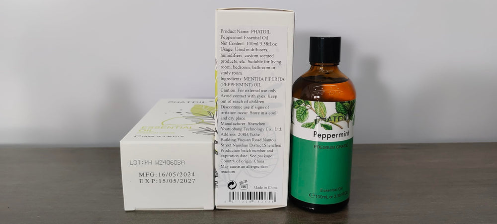 Patch test and dilution guidance for PHATOIL Peppermint Essential Oil