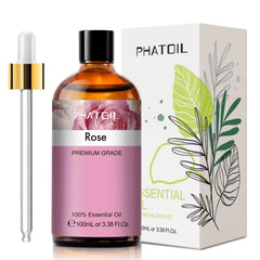 PHATOIL Rose essential oil bottle 100ml with built-in glass dropper