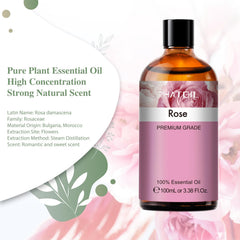 Amber UV-resistant bottle for rose essential oil