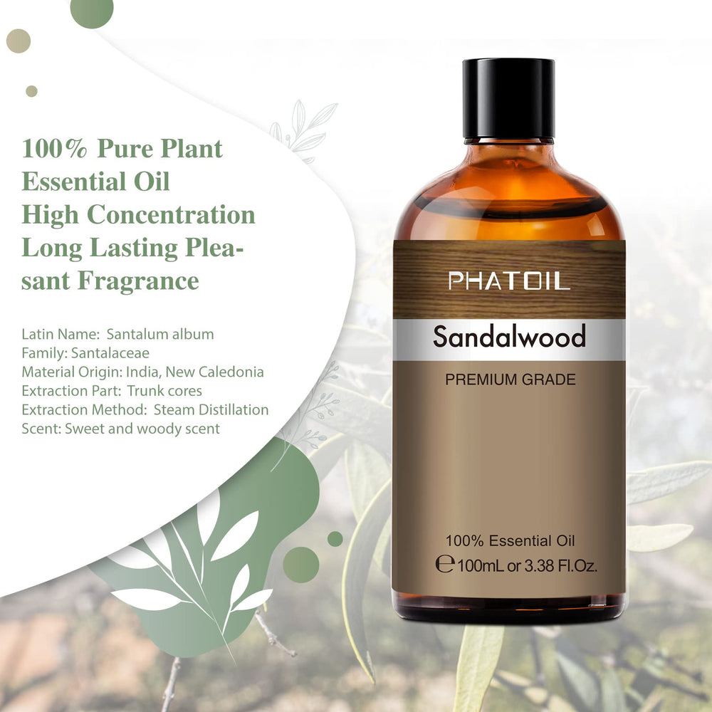 Diffuser-ready Sandalwood essential oil for aromatherapy