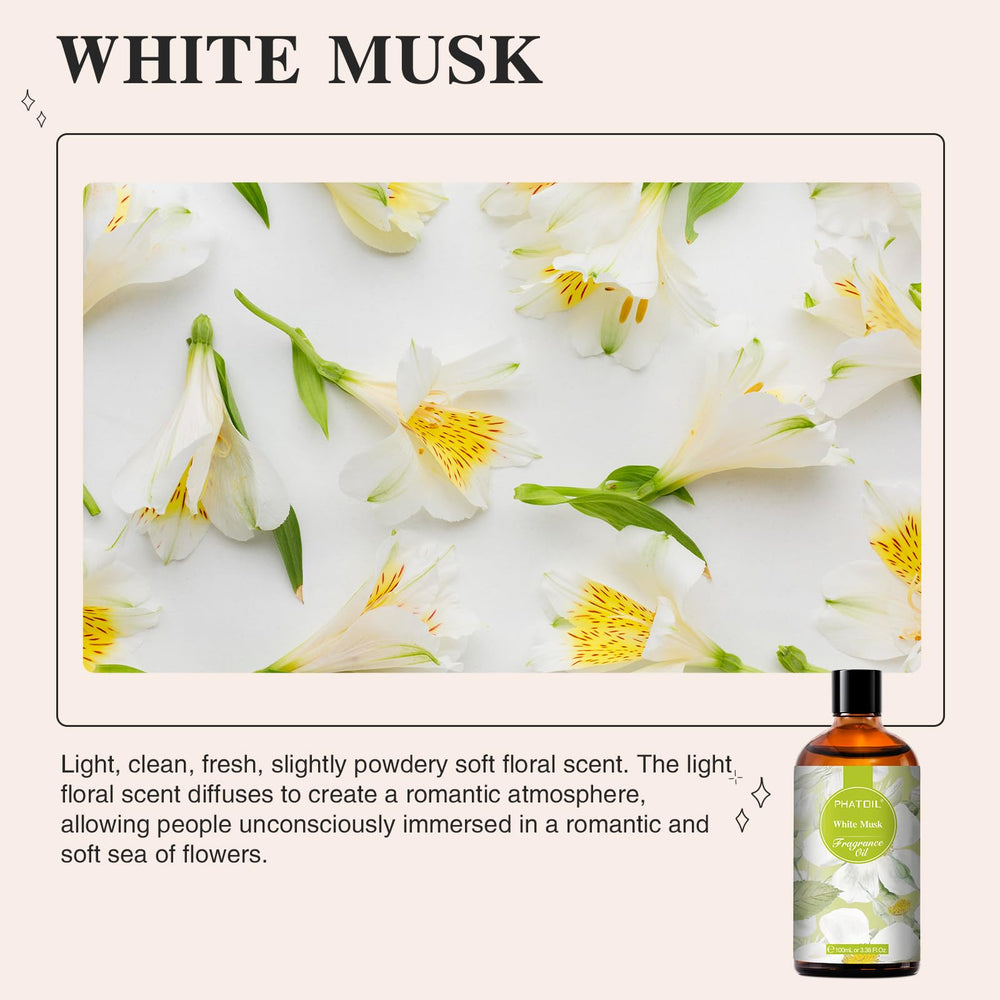 DIY soap and candle making with White Musk fragrance oil