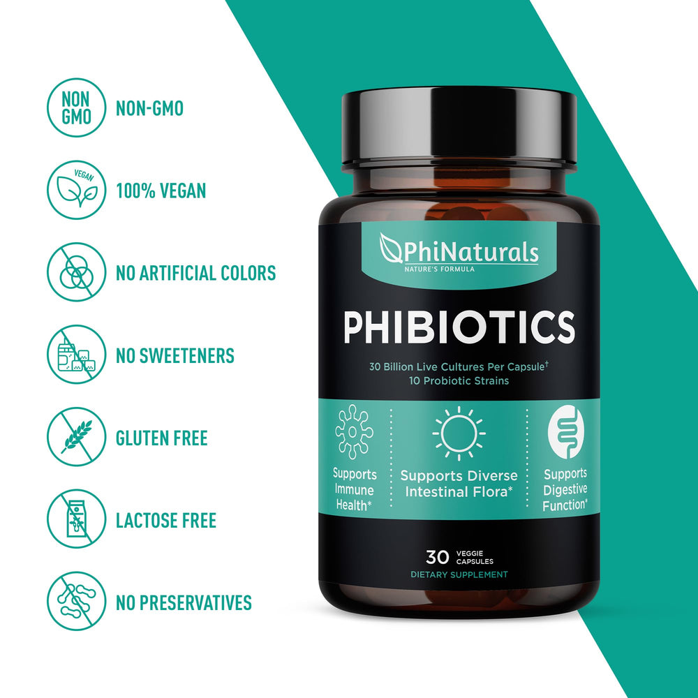 Back of probiotic bottle showing nutrition information