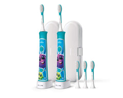 Front view of Philips Sonicare for Kids Bluetooth-enabled 2-pack