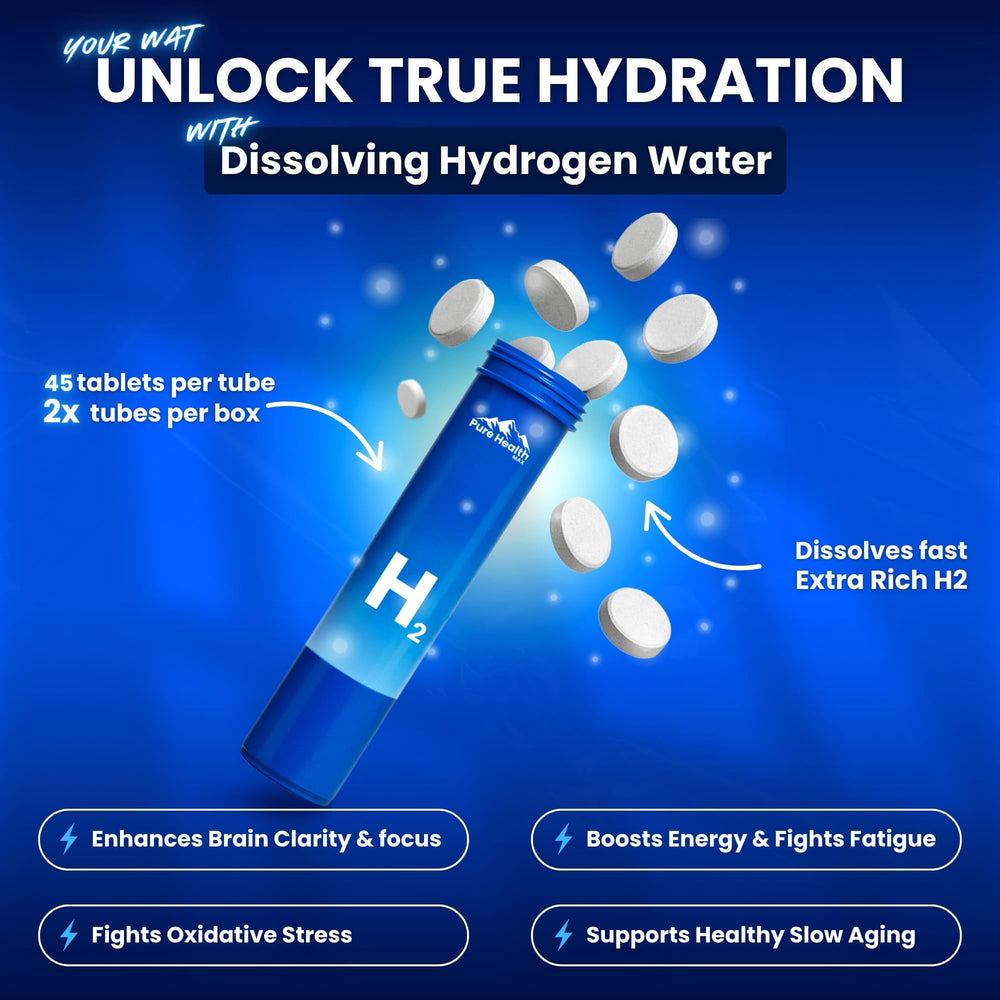 Clear water after PHM tablet fully dissolves