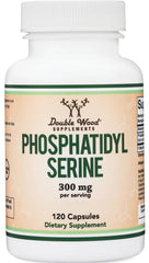 Phosphatidylserine supplement bottle label displaying 300mg per serving