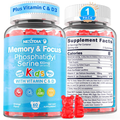 Front packaging for Phosphatidylserine Kids Gummies