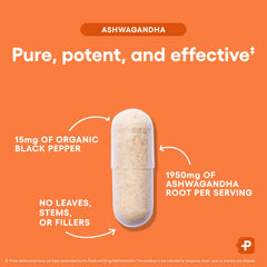 Concept image of stress relief and mood support with capsules