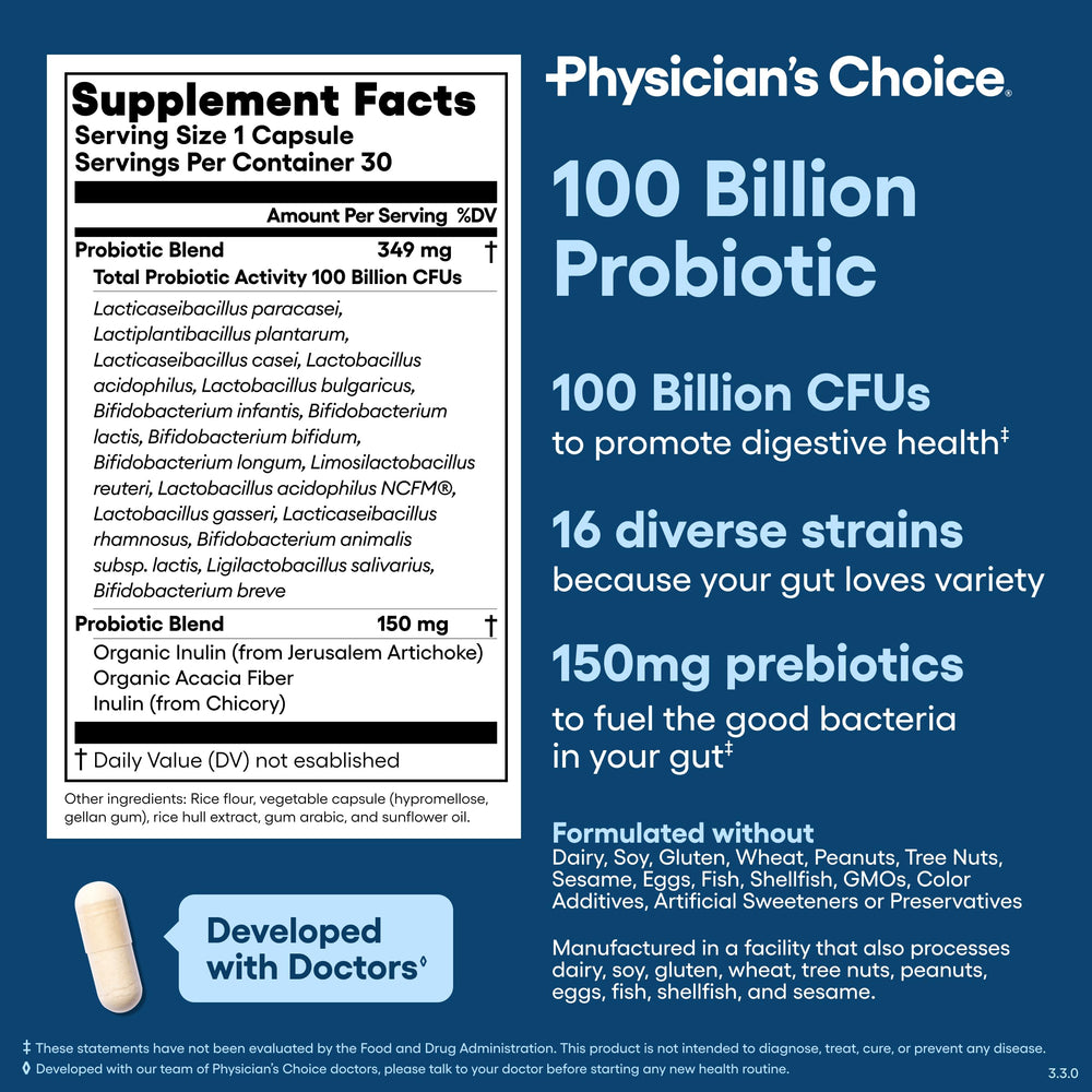 Physician's CHOICE gut health illustration suggests daily comfort