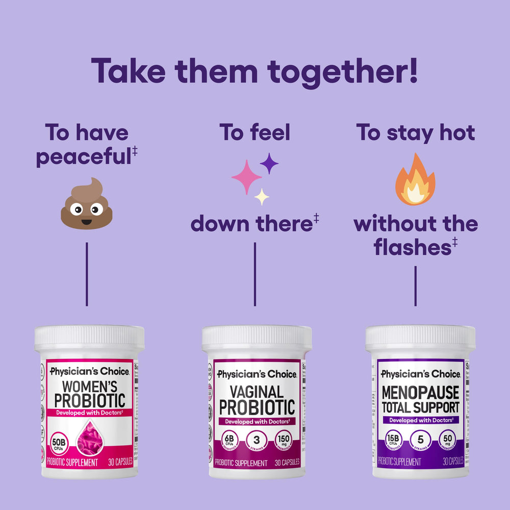 Physician's CHOICE daily-use routine with probiotic to support comfort.