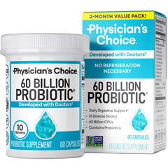 Bottle of Physician's CHOICE Probiotics 60B CFU 60-count