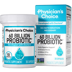 Front view of Physician's Choice Probiotics bottle label