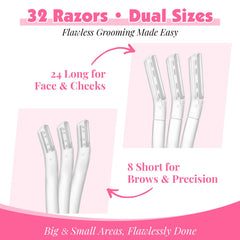Phyyixs short brow razors for precise eyebrow shaping.