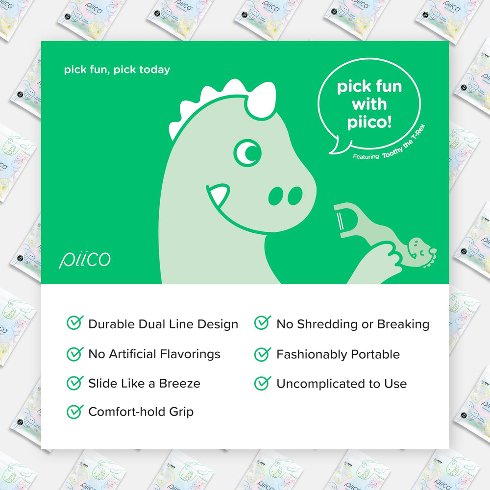 150-count pack of Piico floss picks in homebox