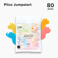 Healthy dental routine with Piico kids floss picks