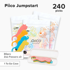 Zoo-themed travel case for Piico kids floss