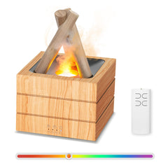 PiKaPiKaP Campfire Diffuser woodgrain glow for cozy ambient aroma