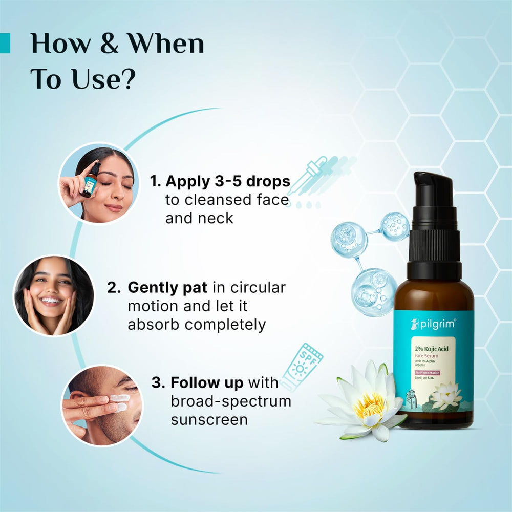 Pilgrim serum layers under moisturizer and sunscreen without pilling.