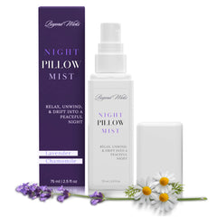 Pillow Spray Lavender Chamomile 75ml bottle by Beyond Wicks on white background