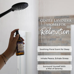 Mist being sprayed on a pillowcase