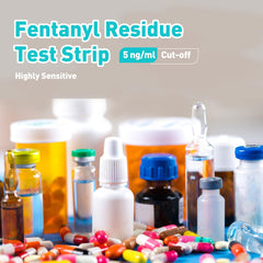 Pills, powders, and dried liquids being tested with HEAL-CHECK
