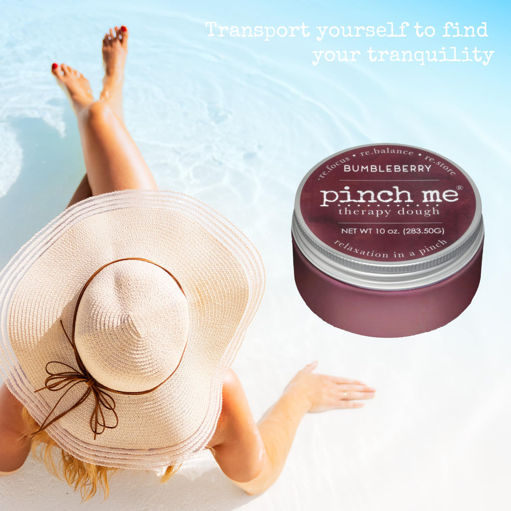Side angle of Pinch Me Therapy Dough Bumbleberry