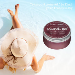 Side angle of Pinch Me Therapy Dough Bumbleberry