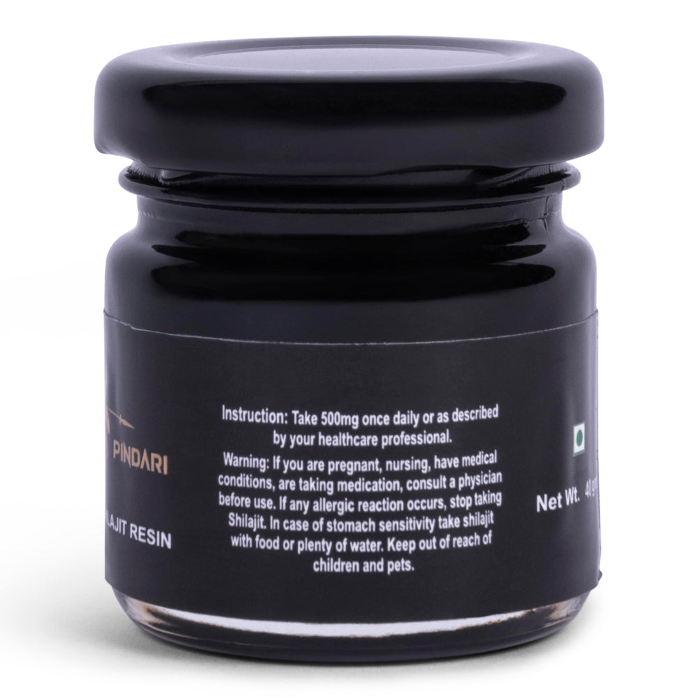 Pindari Shilajit resin packaging