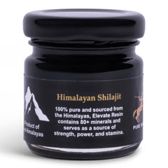 Close-up of pure Shilajit resin extract