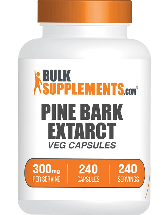 BulkSupplements Pine Bark Extract Capsules 300mg bottle