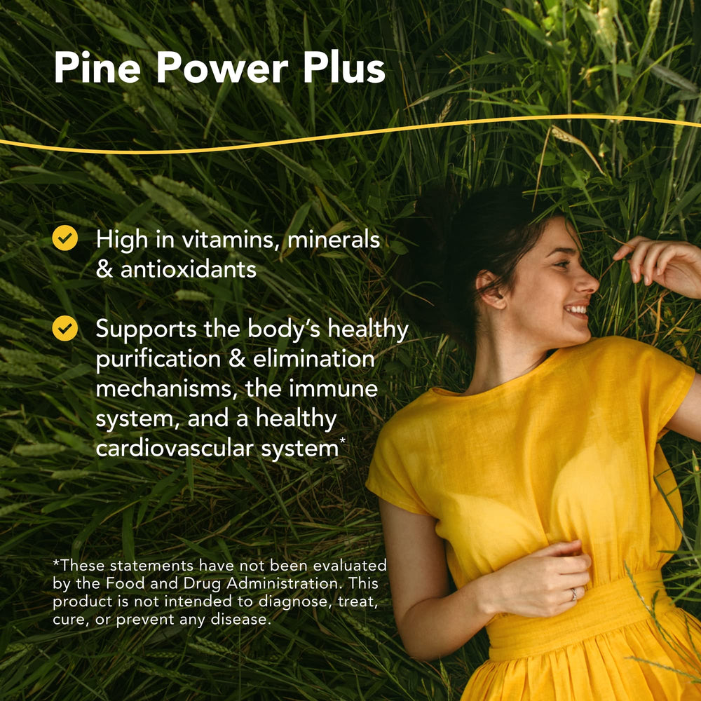 Pine Power Plus 8 oz bottle - side view