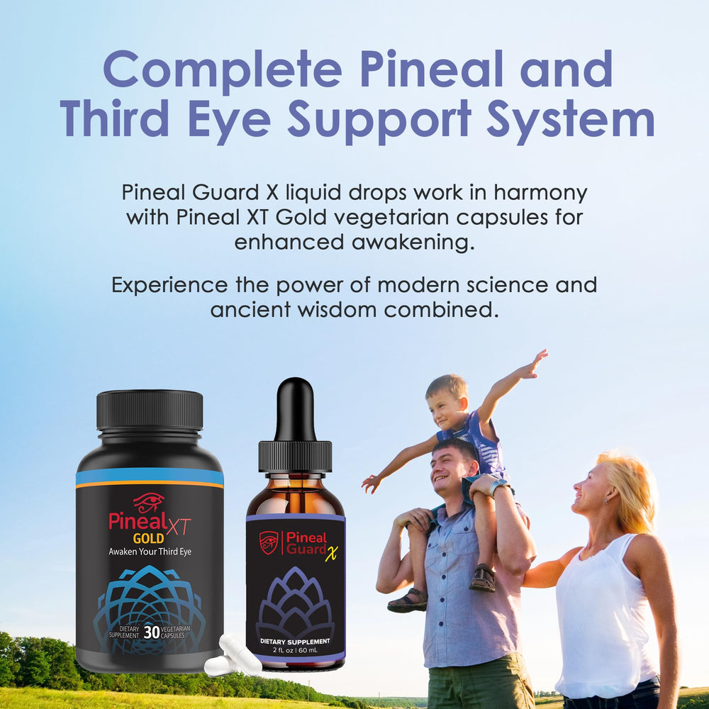Energy and focus benefits visual with Pineal Guard X