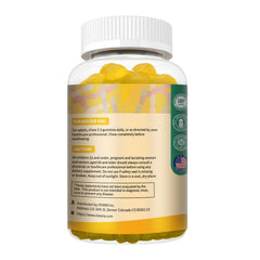Close-up of pineapple-flavored gummies