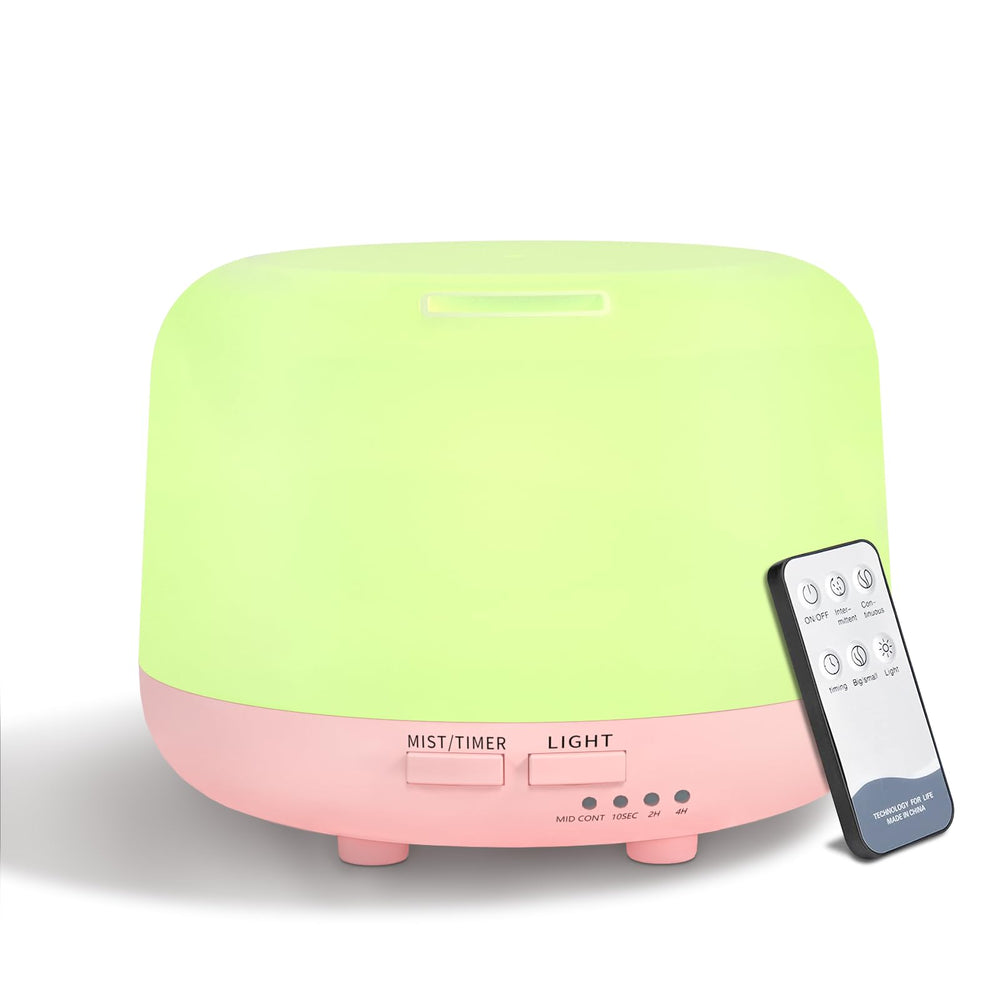 Pink 300ML essential oil diffuser with remote control